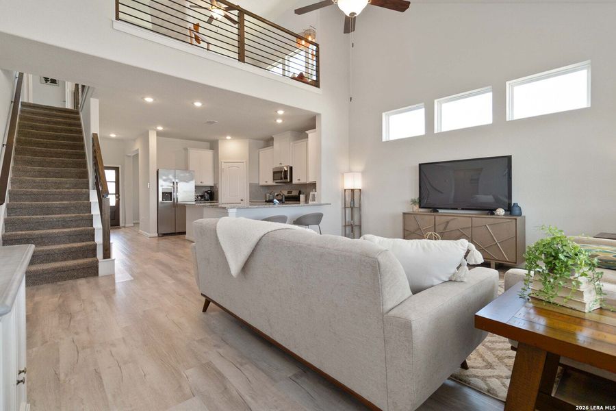 Furnished interior view inside a new home in Hickory Ridge, Elmendorf (Image 12). Furnished interior view inside a new home in Hickory Ridge, Elmendorf (Image 12).
