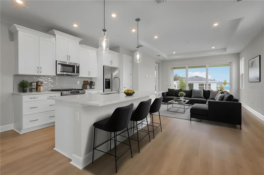 Furnished interior view inside a new home in , Lady Lake (Image 10). Furnished interior view inside a new home in , Lady Lake (Image 10).