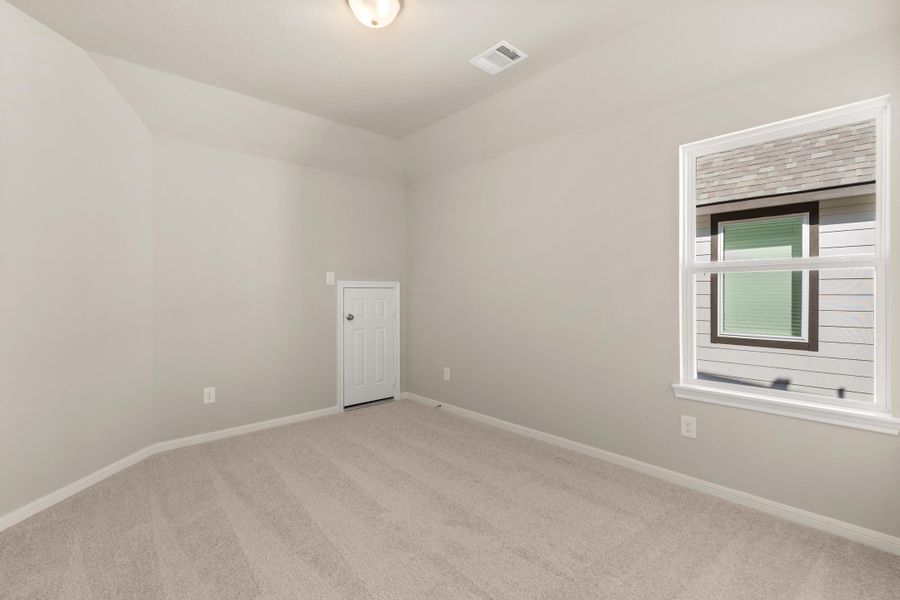 Third bedroom. Note: Sample product photo - actual exterior and interior selections may vary by homesite