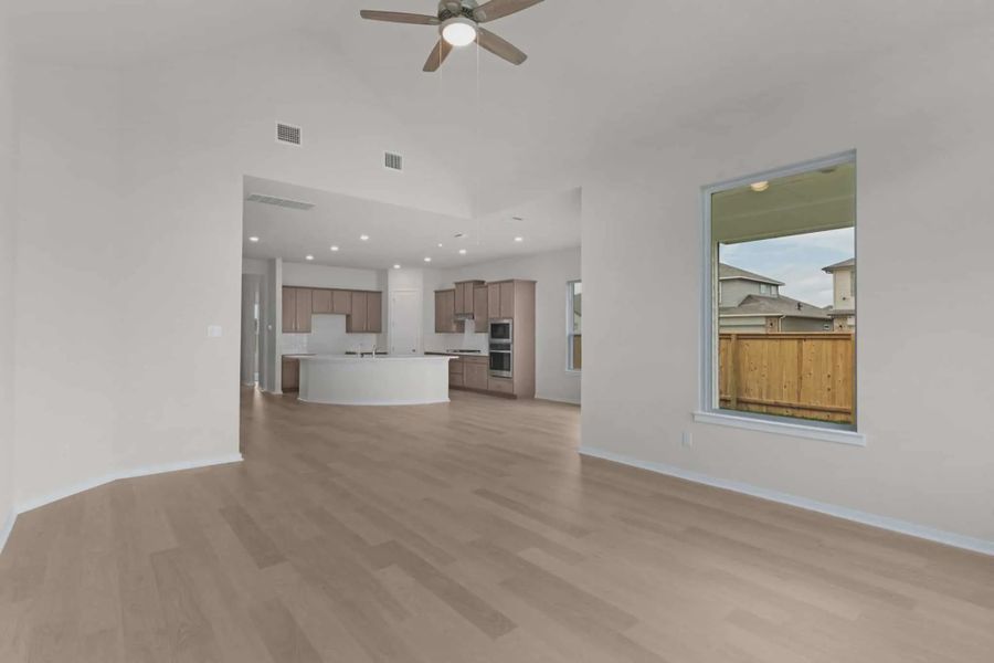 Representative unfurnished interior of a home built from the Madison by Chesmar Homes in University Heights, McKinney (Image 15).