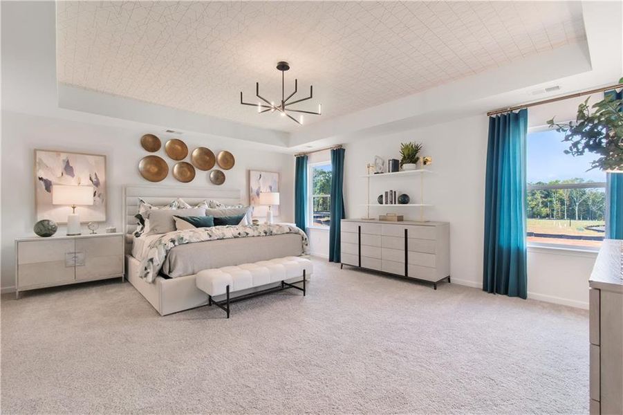 Furnished interior view inside a new home in Abbotts Crossing, Conyers (Image 27).