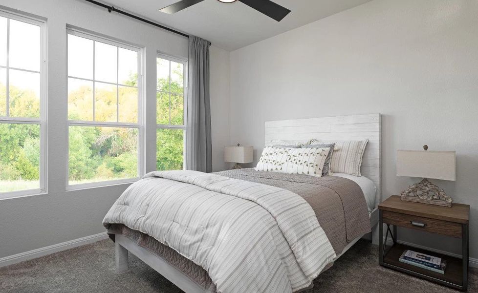 Representative furnished interior of a home built from the Lancaster by Ashton Woods in Berry Creek Highlands, Georgetown (Image 5).