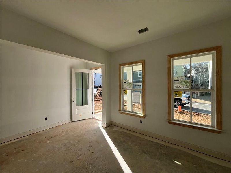 In-progress construction of a new home in East Harbor II at Chestatee, Dawsonville, GA (Image 66).