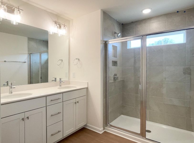 Furnished interior view inside a new home in Bellevue Townhomes, Greenville (Image 10).