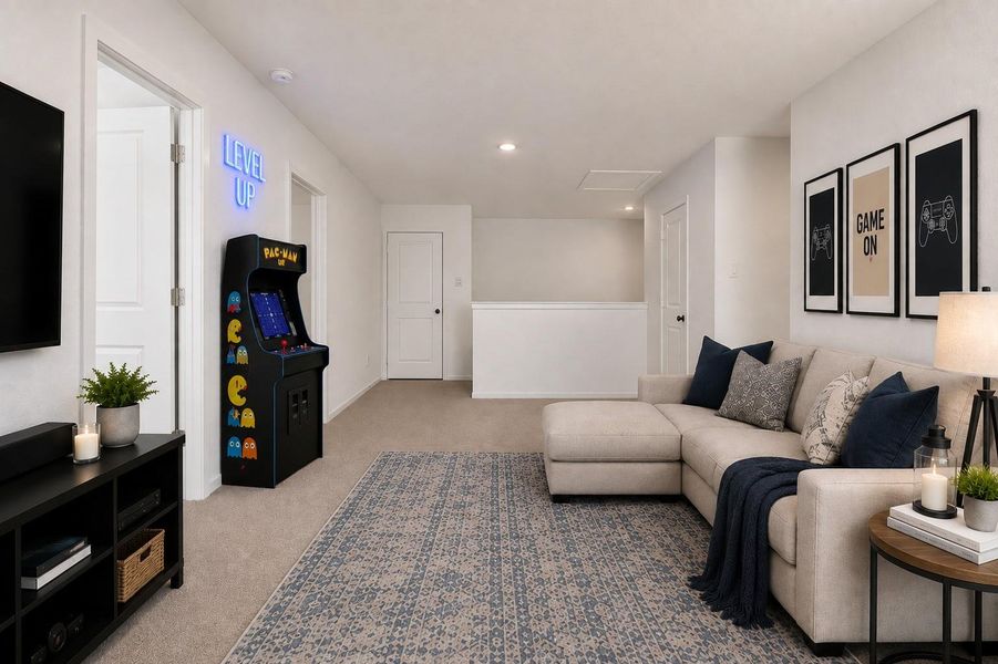 Second view of this flexible space virtually staged