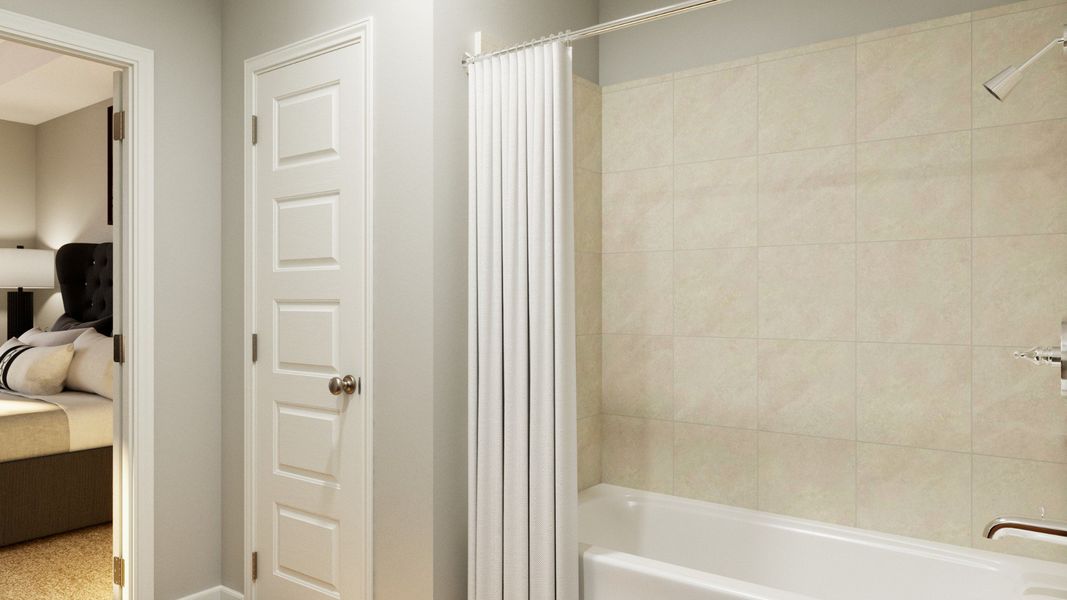 Representative furnished interior of a home built from the The Salerno by Legend Homes in Granger Pines, Conroe (Image 16).