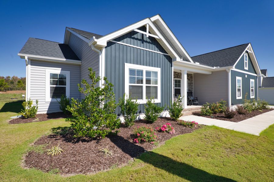Representative exterior photo of a completed home built from the Carver by Caviness & Cates Communities in Maggie Way, Wendell, NC (Image 4).