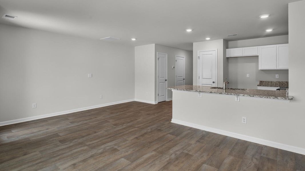 Spacious, unfurnished interior of a new home in Townes at Seabrooke, Leland (Image 15).