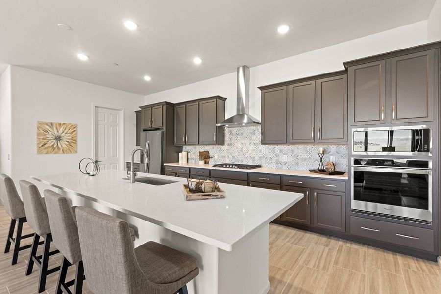Kitchen Island - Staged