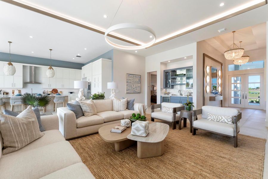 Furnished interior view inside a new home in , Port St. Lucie (Image 15).