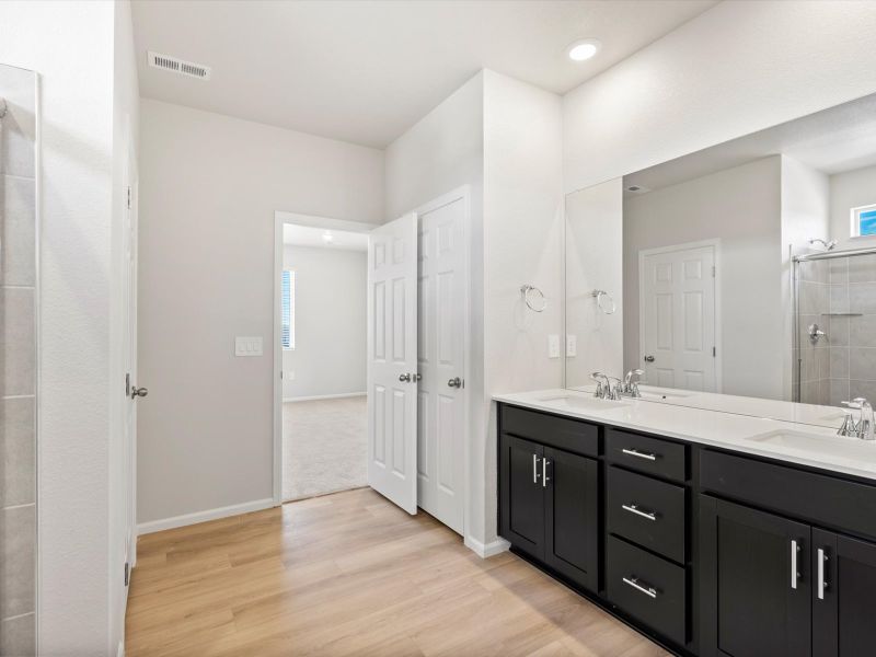 Furnished interior view inside a new home in Poudre Heights: The Alpine Collection, Windsor (Image 6).