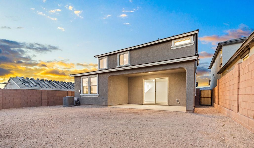 Exterior details and patio area of a home in The Oasis at Rocking K, Vail (Image 2).