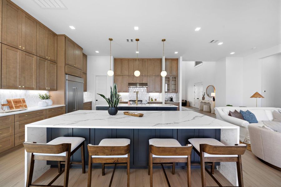 The double islands allow for perfect entertainment! All Quartz Stone for beauty and durability! The double islands allow for perfect entertainment! All Quartz Stone for beauty and durability!