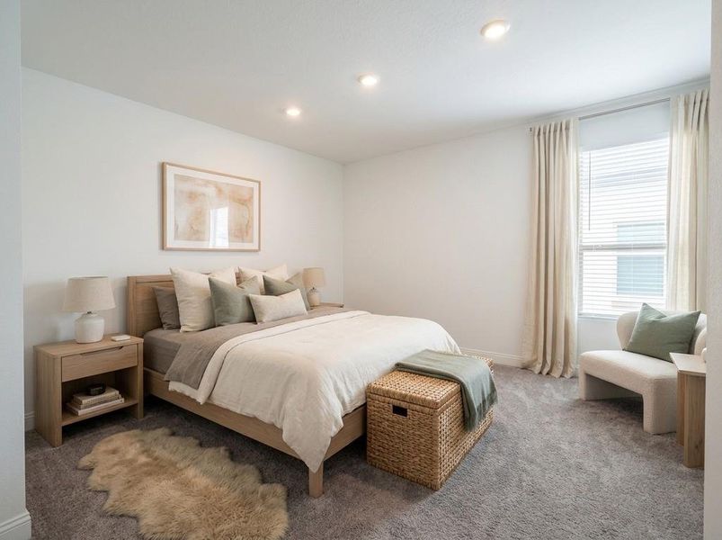 Furnished interior view inside a new home in Cross Creek West, Fulshear (Image 14).