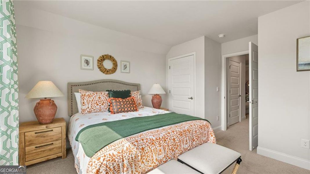 Furnished interior view inside a new home in Oak Ridge Meadows - Active Adult, Locust Grove (Image 12). Furnished interior view inside a new home in Oak Ridge Meadows - Active Adult, Locust Grove (Image 12).