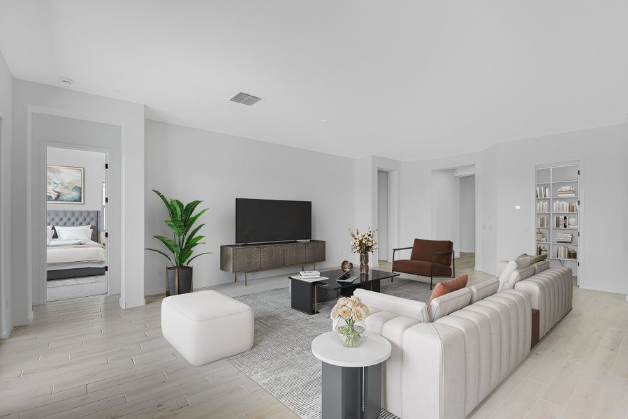 Representative furnished interior of a home built from the Hillary by Taylor Morrison in Allen Ranches Expedition Collection, Litchfield Park (Image 6). Representative furnished interior of a home built from the Hillary by Taylor Morrison in Allen Ranches Expedition Collection, Litchfield Park (Image 6).