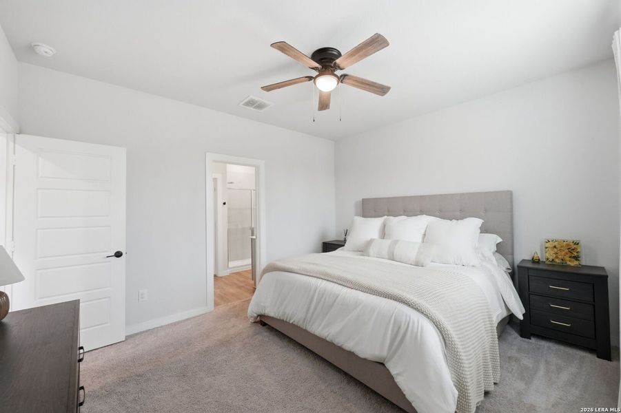 Furnished interior view inside a new home in Spring Creek, San Antonio (Image 35).