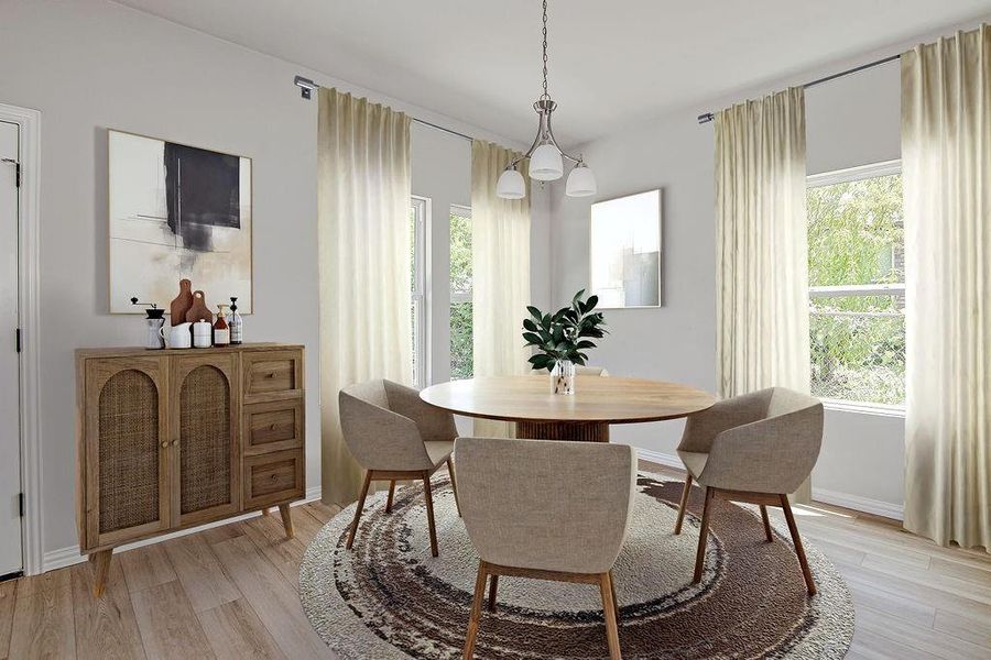 Furnished interior view inside a new home in , Fort Worth (Image 8). Furnished interior view inside a new home in , Fort Worth (Image 8).