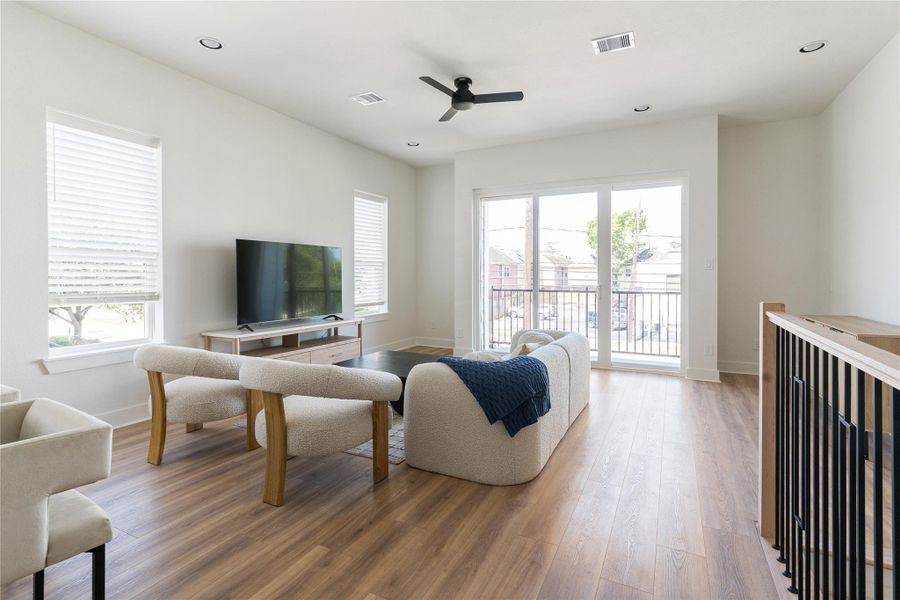 Furnished interior view inside a new home in , Houston (Image 8). Furnished interior view inside a new home in , Houston (Image 8).