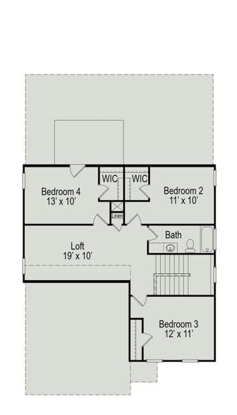 2D floor plan layout of this home in Jones Creek Reserve, Richmond, TX (Image 2). 2D floor plan layout of this home in Jones Creek Reserve, Richmond, TX (Image 2).