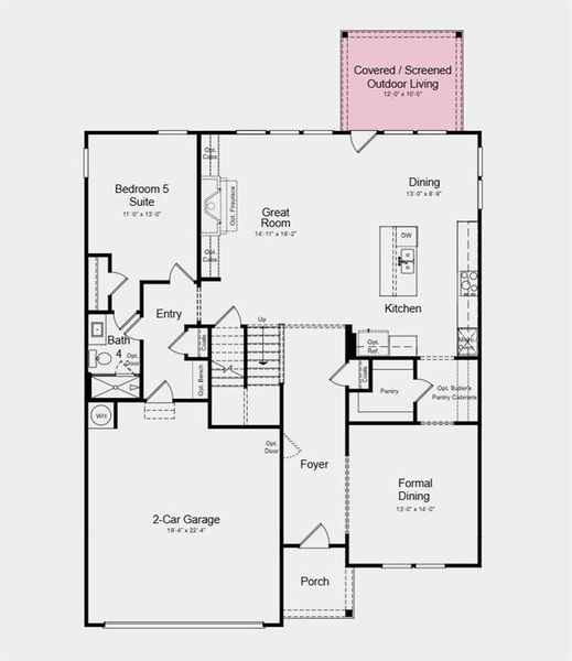 2D floor plan layout of this home in Nichols Farm, Dacula, GA (Image 3).