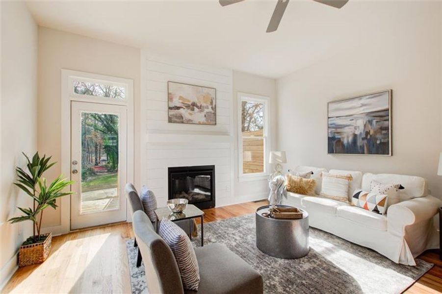 Furnished interior view inside a new home in , Atlanta (Image 4).