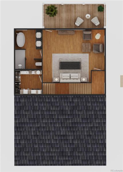 2D floor plan layout of this home in , Woodland Park, CO (Image 3).