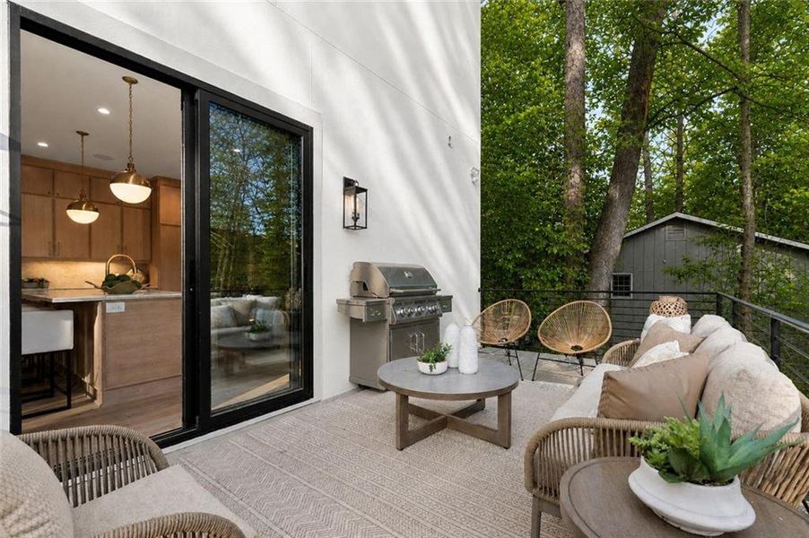 Exterior details and patio area of a home in , Brookhaven (Image 35).