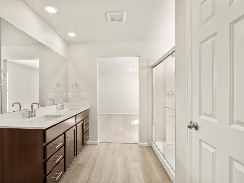 Furnished interior view inside a new home in Meridian Ranch, Peyton (Image 5).