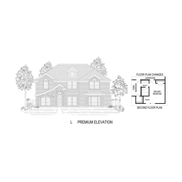 Representative rendering of the exterior for the Coventry 2FS by First Texas Homes (Image 21).