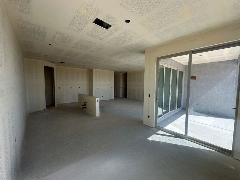 Dining nook, kitchen and great room