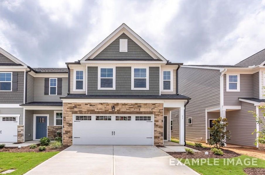 Front exterior of a new home in Lake Park Villas, Wylie, TX, highlighting curb appeal (Image 25).
