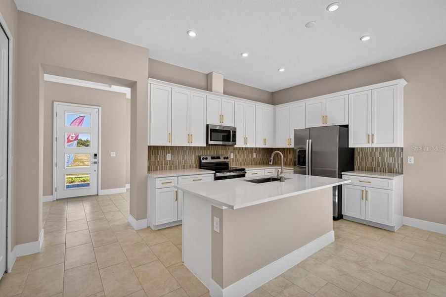 Furnished interior view inside a new home in Gray Hawk at Hole Two, Daytona Beach (Image 13).