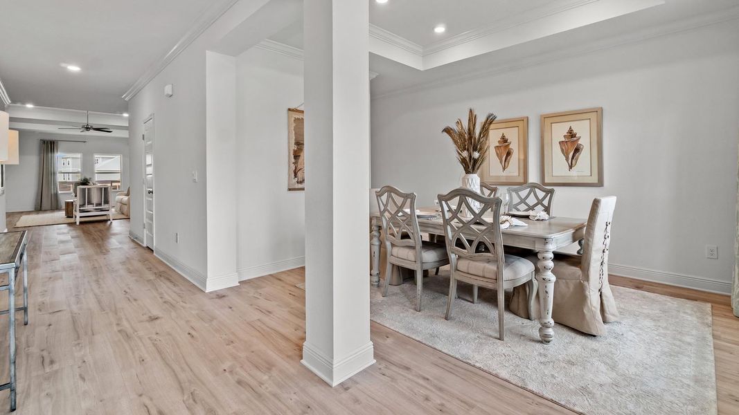 Representative furnished interior of a home built from the McKenzie by D.R. Horton in Holley Grove at Peach Creek - Waterfront Homes, Santa Rosa Beach (Image 4).