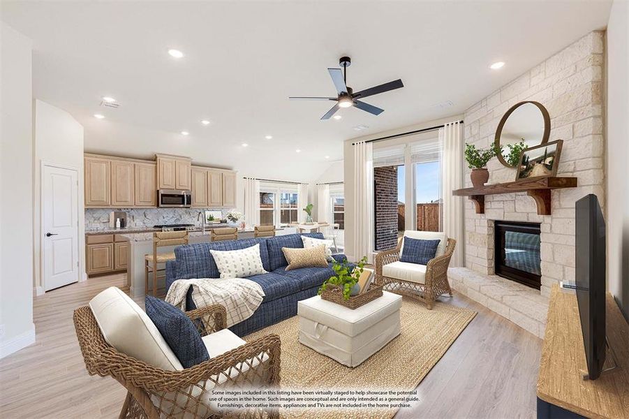 Furnished interior view inside a new home in Silo Mills, Joshua (Image 6). Furnished interior view inside a new home in Silo Mills, Joshua (Image 6).