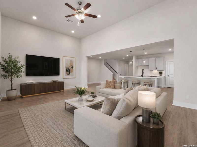 Furnished interior view inside a new home in Parklands Estates, Schertz (Image 14).