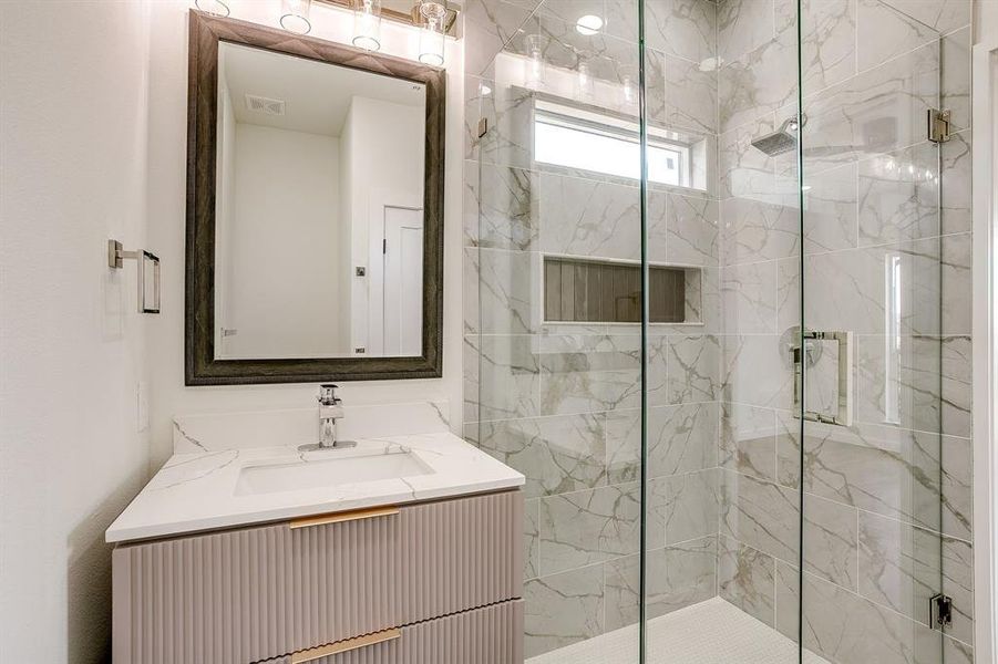 Furnished interior view inside a new home in , Cresson (Image 12).