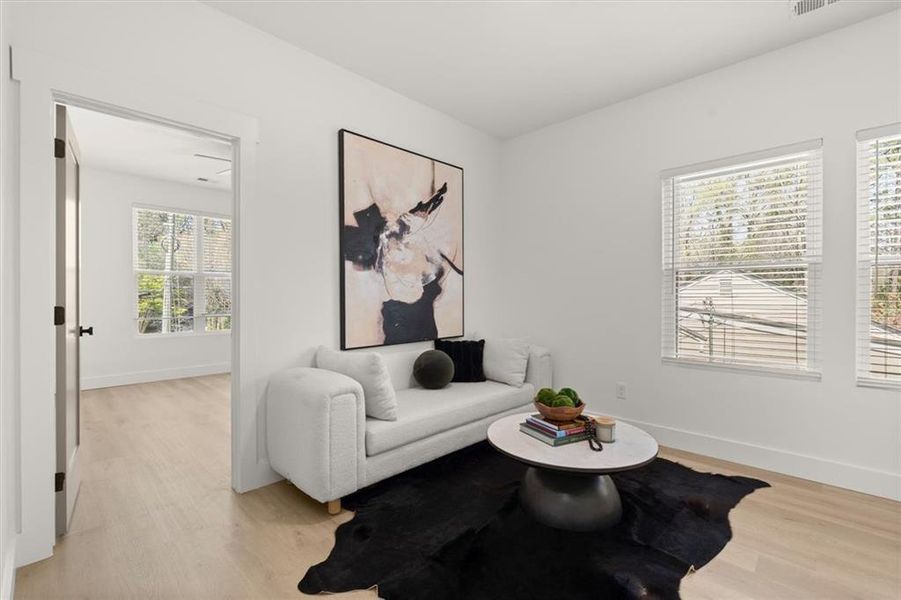 Furnished interior view inside a new home in , Atlanta (Image 40).