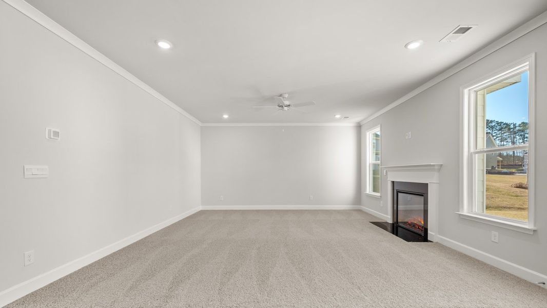 Representative unfurnished interior of a home built from the Packard by D.R. Horton in Evergreen Crossing, Locust Grove (Image 23).