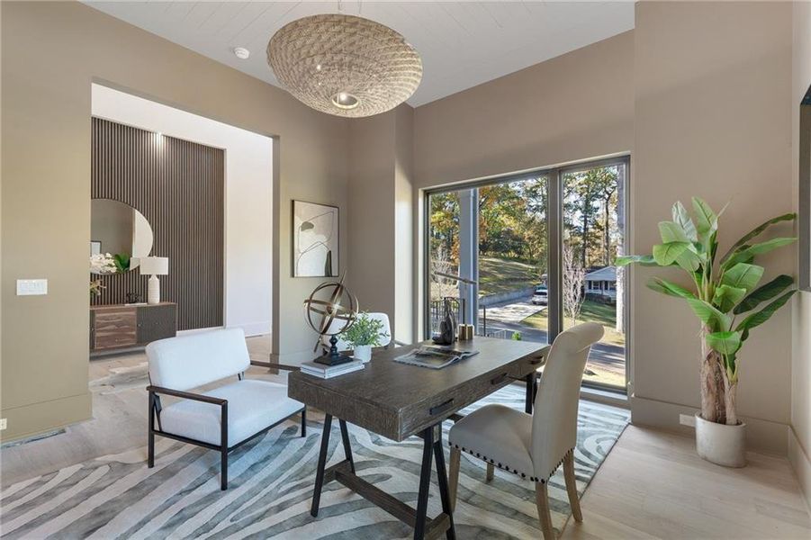 Furnished interior view inside a new home in , Atlanta (Image 25).