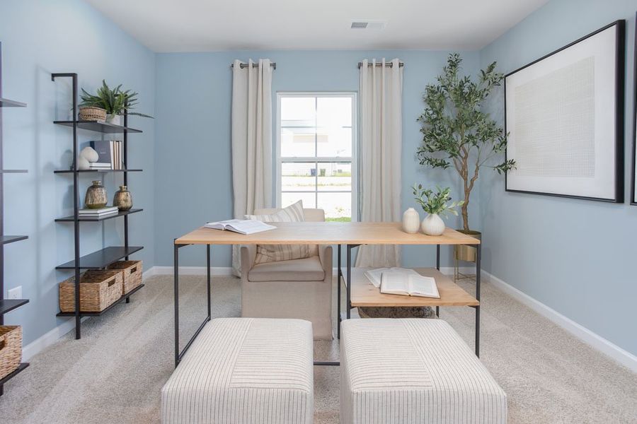 Representative furnished interior of a home built from the CALI by D.R. Horton in Edinborough, Gibsonville (Image 31). Representative furnished interior of a home built from the CALI by D.R. Horton in Edinborough, Gibsonville (Image 31).