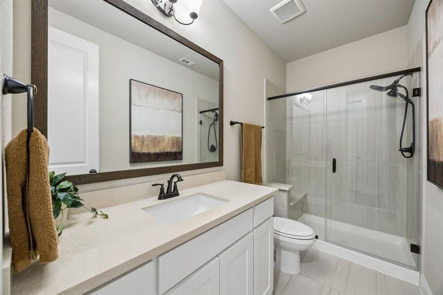 Furnished interior view inside a new home in , Fate (Image 22).