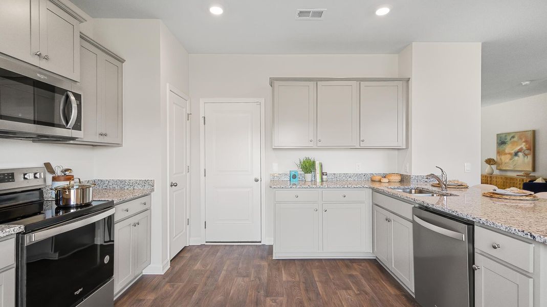 Furnished interior view inside a new home in Center Pointe, Santee (Image 7).