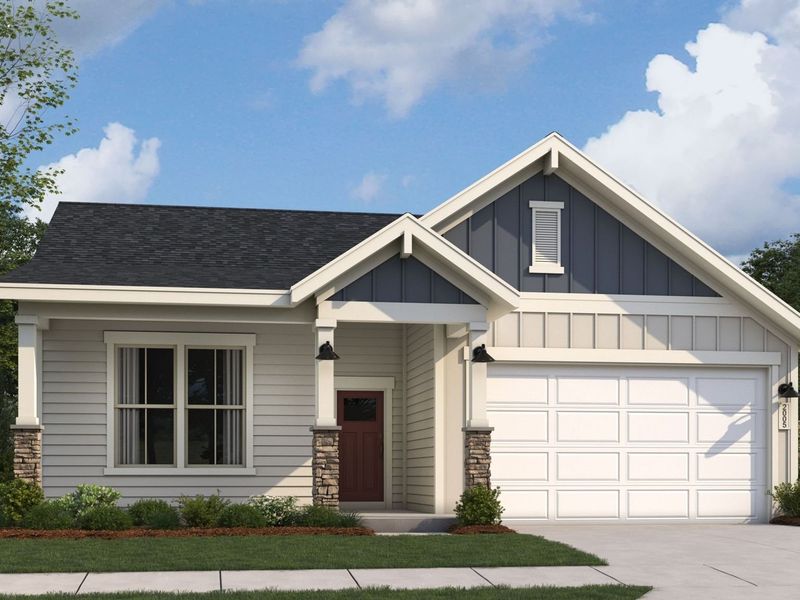 Representative exterior photo of a completed home built from the The Luna by Davidson Homes LLC in Ivy Glen, Perry, GA (Image 2).