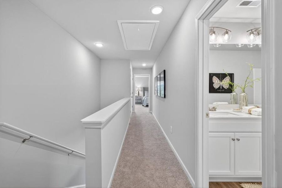 Furnished interior view inside a new home in The Reserve at Clocktower, Douglasville (Image 14).