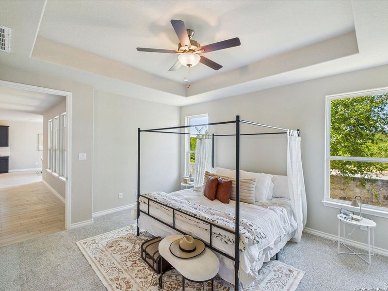 Furnished interior view inside a new home in Ladera, San Antonio (Image 12).