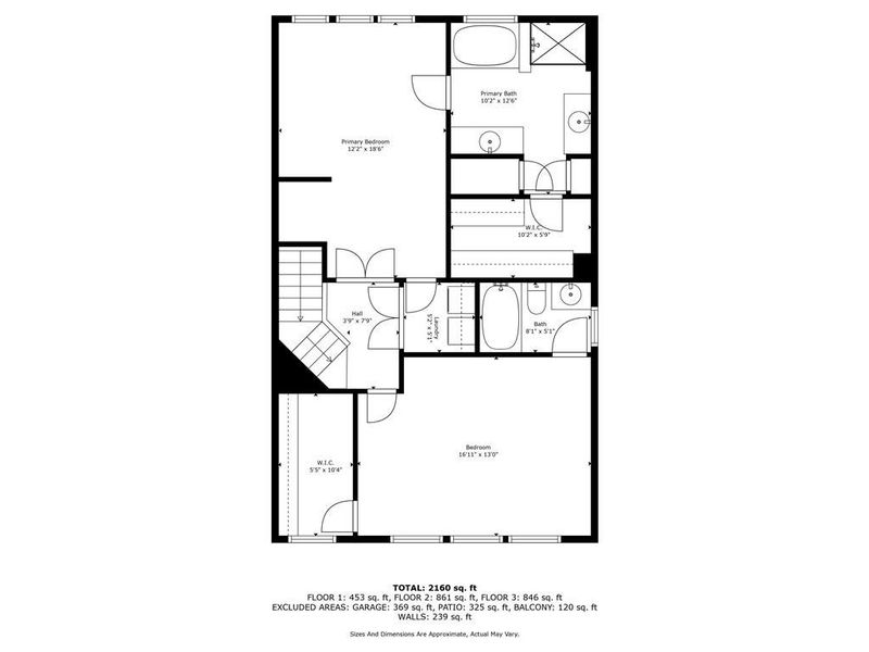 2D floor plan layout of this home in , Powder Springs, GA (Image 6).