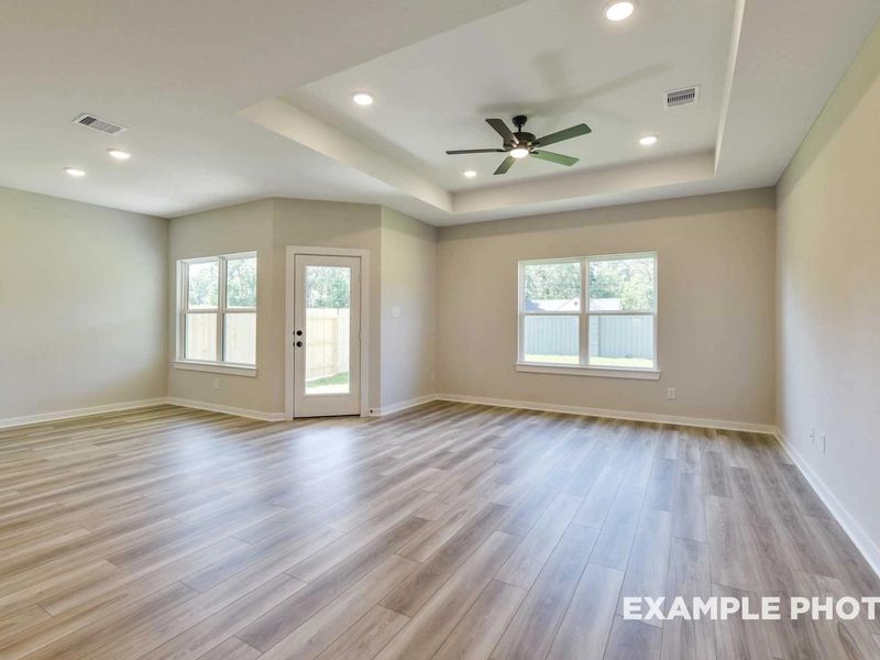 Representative unfurnished interior of a home built from the The Daphne F by Davidson Homes LLC in Sundance Cove, Crosby (Image 11). Representative unfurnished interior of a home built from the The Daphne F by Davidson Homes LLC in Sundance Cove, Crosby (Image 11).