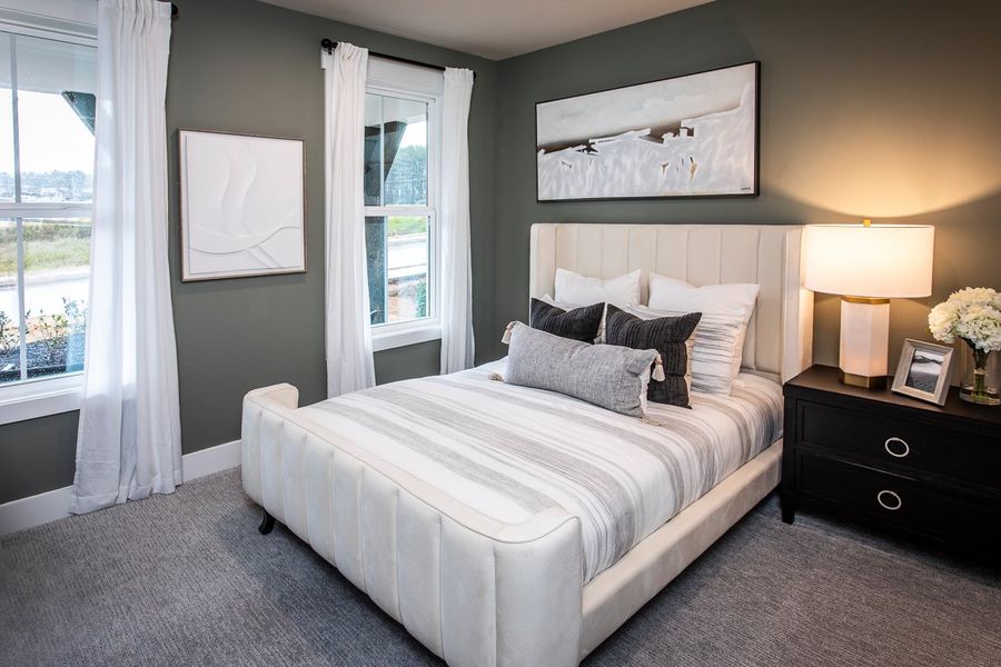 Representative furnished interior of a home built from the Tucker II by Beazer Homes in The Paddocks at Doc Hughes, Buford (Image 9). Representative furnished interior of a home built from the Tucker II by Beazer Homes in The Paddocks at Doc Hughes, Buford (Image 9).