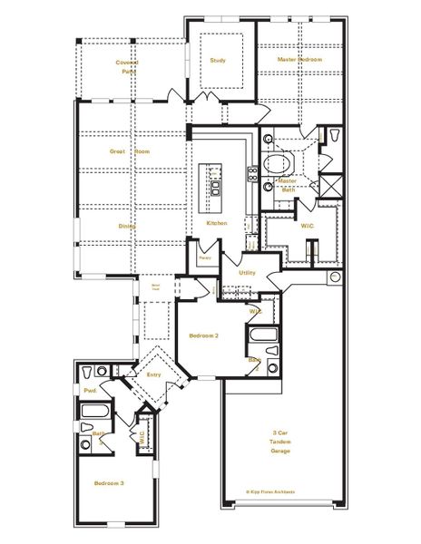 Madrid Floor Plan Layout in Ranches at Creekside, Boerne | Sitterle Homes